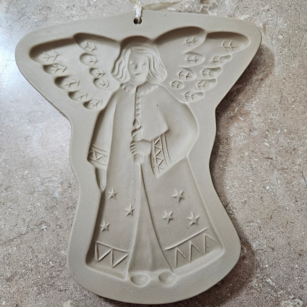 Brown Bag Cookie Art Angel Ornament 1994 Hill Design Holiday Decor cookie press